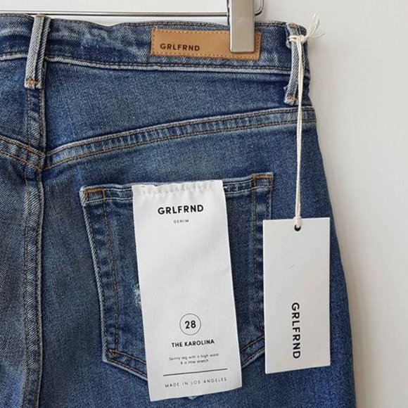 GRLFRND Karolina High-Rise Skinny Jeans Size 28 NW - Picture 1 of 6